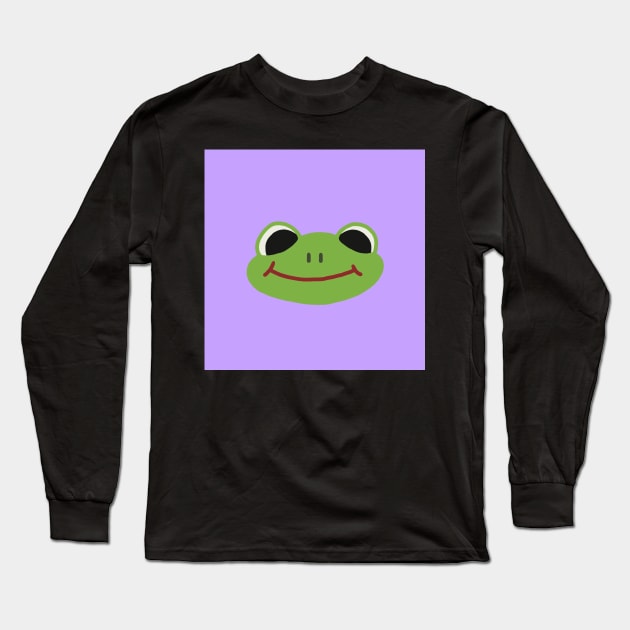 frog (purple) Long Sleeve T-Shirt by blue1983